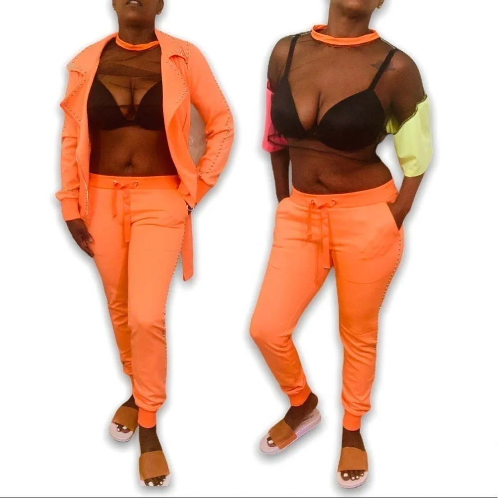 Matte Orange Slides